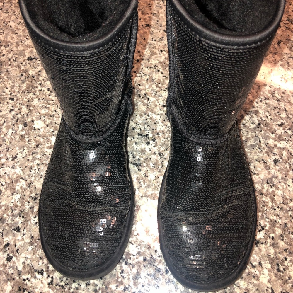 Sparkle Black Ugg Boots